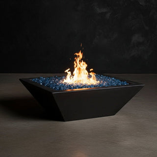 Geo Square Fire Bowl - Concrete (GFRC) - Modofire