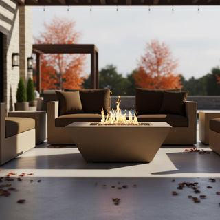 Geo Square Fire Table - Concrete (GFRC) - Modofire