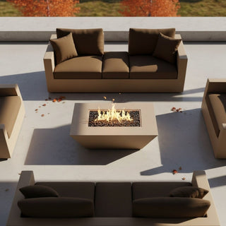 Geo Square Fire Table - Concrete (GFRC) - Modofire