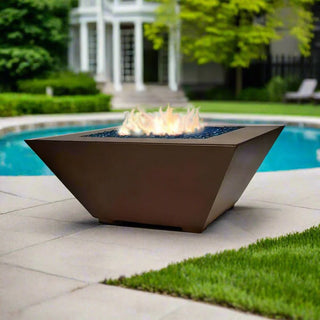 Geo Square Fire Table - Concrete (GFRC) - Modofire