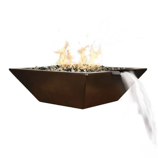 Geo Square Fire & Water Spillway Bowl - Concrete (GFRC) - Modofire