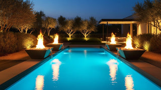 Geo Square Fire & Water Spillway Bowl - Concrete (GFRC) - Modofire