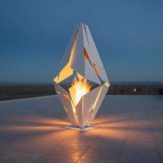 Ignis Prism Metal Fire Sculpture - Modofire