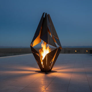 Ignis Prism Metal Fire Sculpture - Modofire