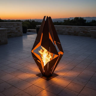 Ignis Prism Metal Fire Sculpture - Modofire
