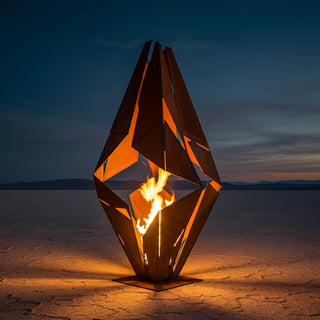 Ignis Prism Metal Fire Sculpture - Modofire