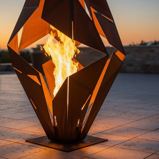 Ignis Prism Metal Fire Sculpture - Modofire