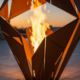 Ignis Prism Metal Fire Sculpture - Modofire