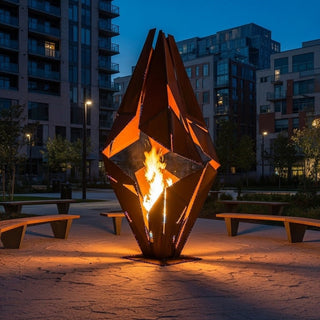 Ignis Prism Metal Fire Sculpture - Modofire