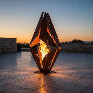 Ignis Prism Metal Fire Sculpture - Modofire