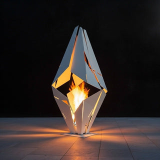 Ignis Prism Metal Fire Sculpture - Modofire