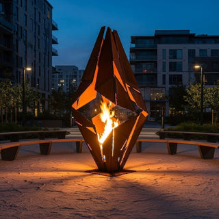 Ignis Prism Metal Fire Sculpture - Modofire