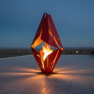 Ignis Prism Metal Fire Sculpture - Modofire