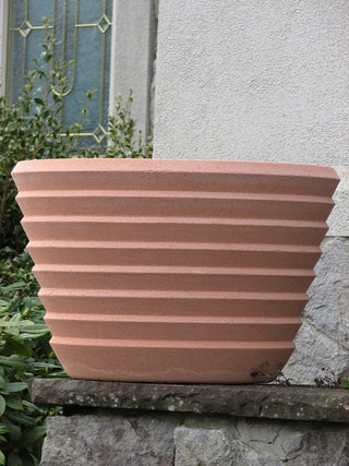 Johnson Wax Building Vase Planter - Round Bowl - Officially Licensed Frank Lloyd Wright - Dry Cast Sandstone - modofire🔥