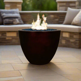 Legacy Round Fire Vase - Concrete (GFRC) - Modofire