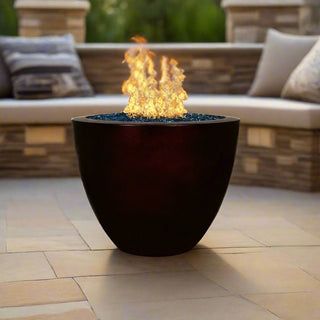 Legacy Round Fire Vase - Concrete (GFRC) - Modofire