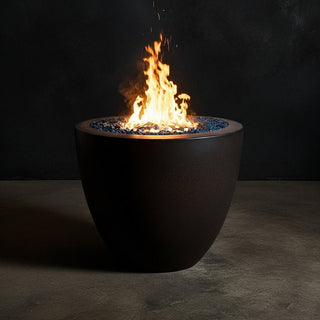 Legacy Round Fire Vase - Concrete (GFRC) - Modofire