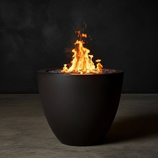 Legacy Round Fire Vase - Concrete (GFRC) - Modofire