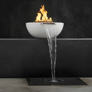 Legacy Round Fire & Water Spillway Bowl - Concrete (GFRC) - Modofire