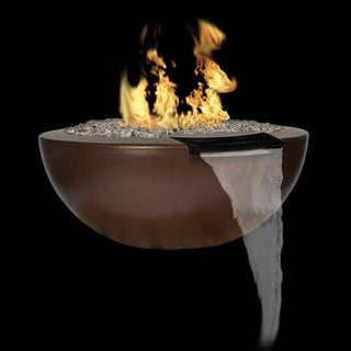 Legacy Round Fire & Water Spillway Bowl - Concrete (GFRC) - Modofire