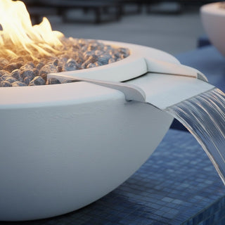 Legacy Round Fire & Water Spillway Bowl - Concrete (GFRC) - Modofire