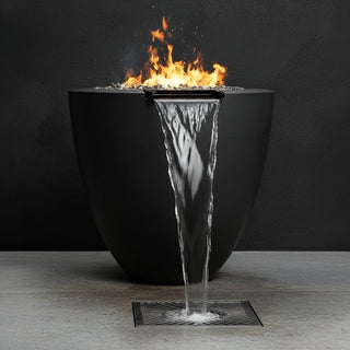 Legacy Round Fire & Water Vase - Concrete (GFRC) - Modofire