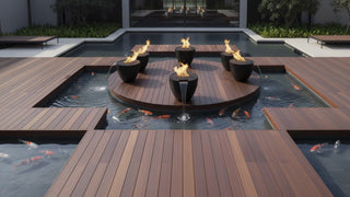 Legacy Round Fire & Water Vase - Concrete (GFRC) - Modofire