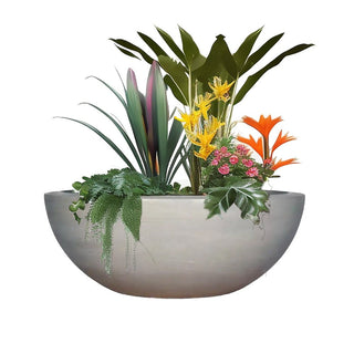 Legacy Round Low Planter Bowl - Concrete (GFRC) - Modofire