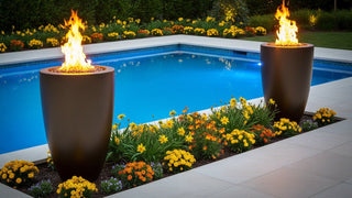 Legacy Round Tall Fire Vase - Modofire