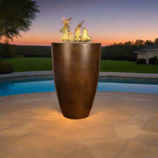 Legacy Round Tall Fire Vase - Modofire