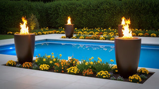 Legacy Round Tall Fire Vase - Modofire