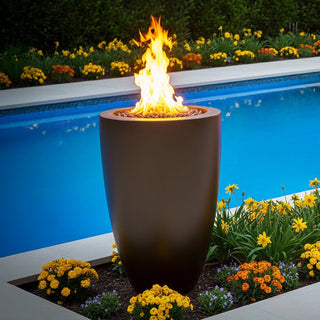 Legacy Round Tall Fire Vase - Modofire