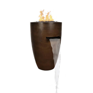 Legacy Round Tall Fire & Water Vase - Concrete (GFRC) - Modofire