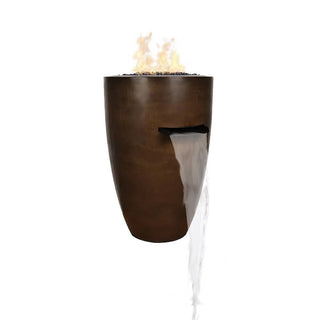 Legacy Round Tall Fire & Water Vase - Concrete (GFRC) - Modofire