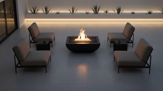 Legacy Square Fire Bowl - Concrete (GFRC) - Modofire