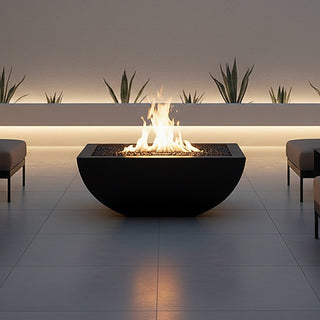Legacy Square Fire Bowl - Concrete (GFRC) - Modofire