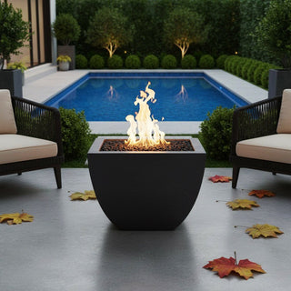 Legacy Square Fire Vase - Concrete (GFRC) - Modofire