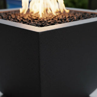 Legacy Square Fire Vase - Concrete (GFRC) - Modofire