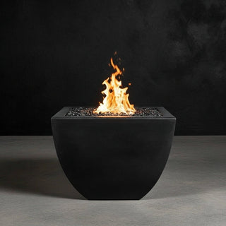 Legacy Square Fire Vase - Concrete (GFRC) - Modofire