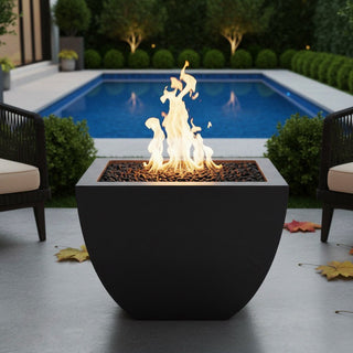 Legacy Square Fire Vase - Concrete (GFRC) - Modofire
