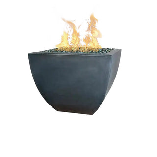 Legacy Square Fire Vase - Concrete (GFRC) - Modofire