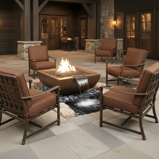 Legacy Square Fire & Water Spillway Bowl - Concrete (GFRC) - Modofire