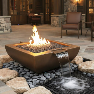 Legacy Square Fire & Water Spillway Bowl - Concrete (GFRC) - Modofire