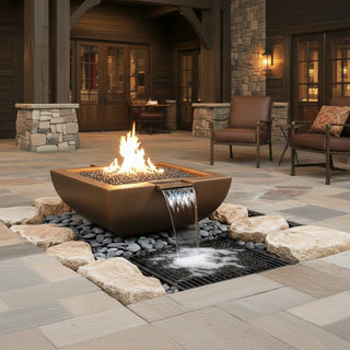 Legacy Square Fire & Water Spillway Bowl - Concrete (GFRC) - Modofire