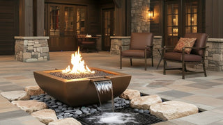 Legacy Square Fire & Water Spillway Bowl - Concrete (GFRC) - Modofire