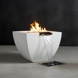 Legacy Square Fire & Water Vase - Concrete (GFRC) - Modofire