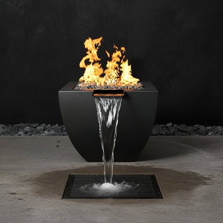 Legacy Square Fire & Water Vase - Concrete (GFRC) - Modofire