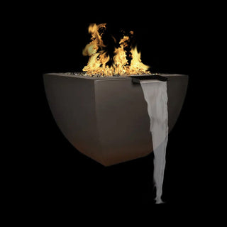 Legacy Square Fire & Water Vase - Concrete (GFRC) - Modofire