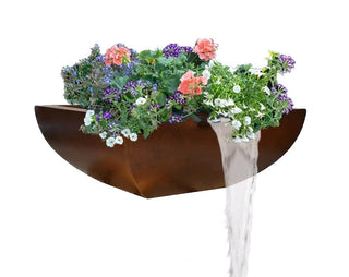 Legacy Square Water Spillway & Planter Bowl - Concrete (GFRC) - Modofire