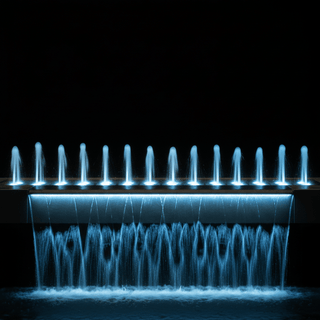 Linear Water Fountain & Spillways - Modofire